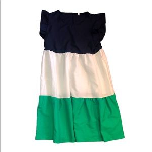NWOT Tri Colored Dress